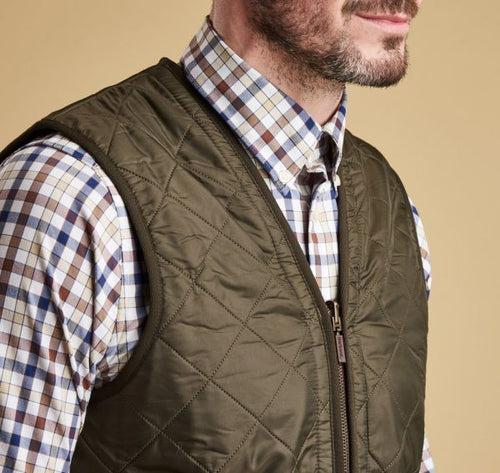 Barbour Polarquilt Zip-in Liner Bodywarmer | Olive