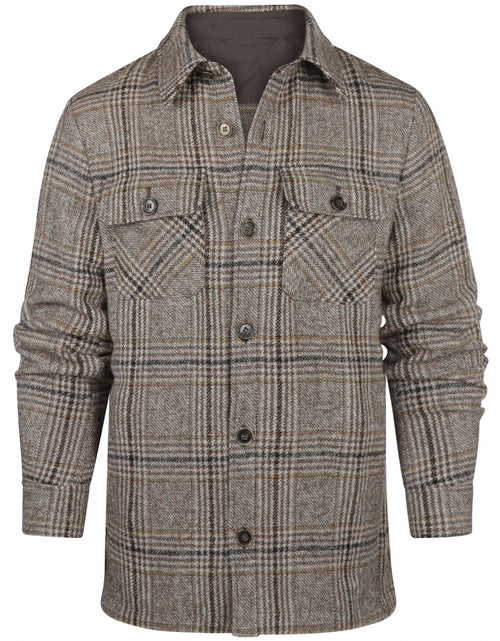 Overshirt classic wool mix | Brown