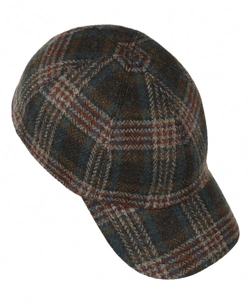 Tweed Baseballcap | Blauw