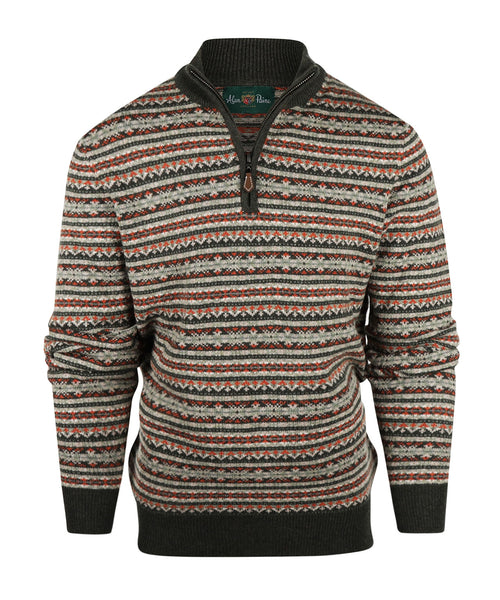 Polo Pullover FairIsle | Green