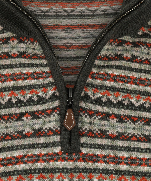 Polo Pullover FairIsle | Green