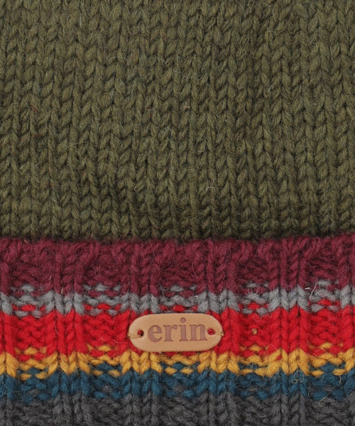 Hat Wool Fleece Lining | Green