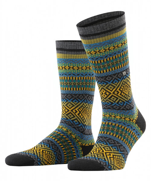 Fair Isle sokken | Zwart