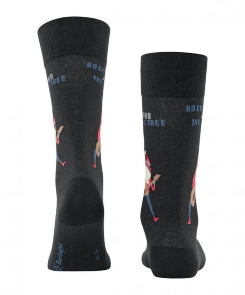 Rocking Christmas men's socks | Black