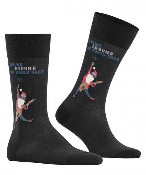 Rocking Christmas men's socks | Black