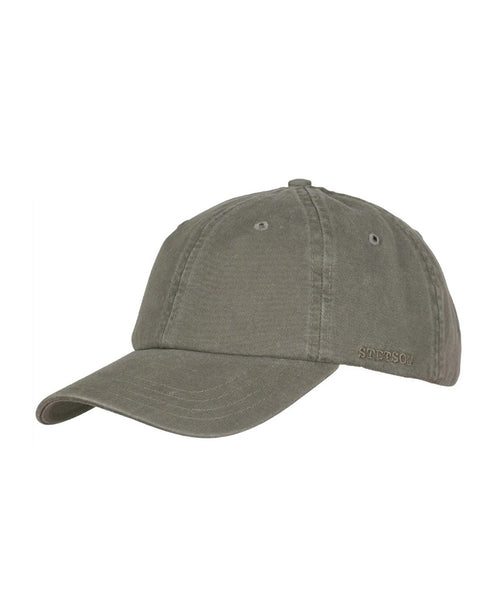 Stetson Baseball Cap Cotton | Olive Green