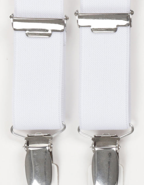 Narrow Braces with Clips | White