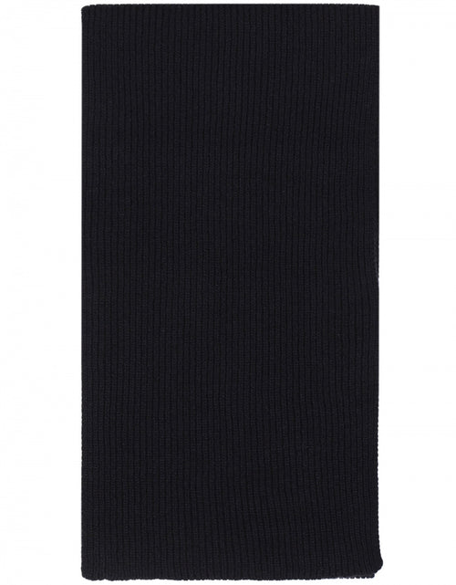 WL Cashmere Rib Scarf | Navy Blue