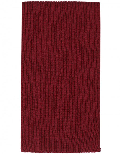 WL Cashmere Rib Scarf | Red