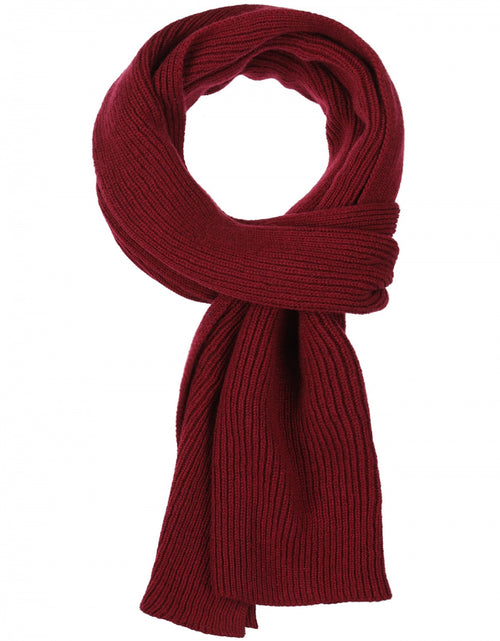 WL Cashmere Rib Scarf | Red