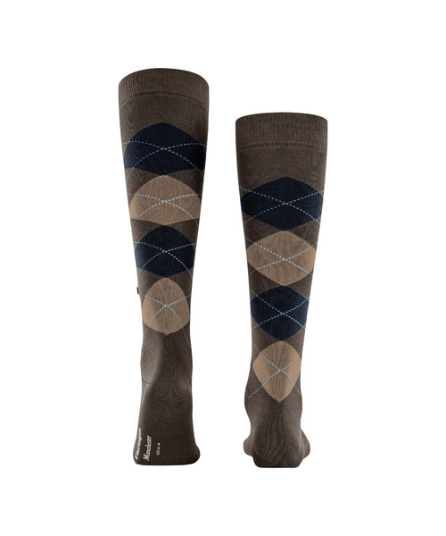 Manchester Men's Knee Socks | Brown