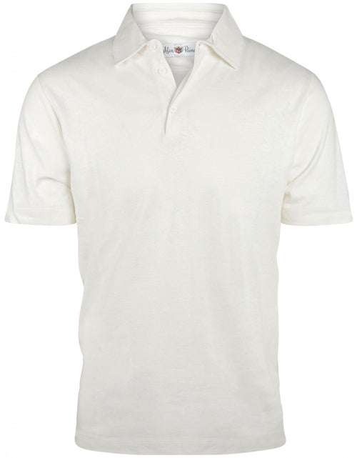 Polo cotton and linen | White