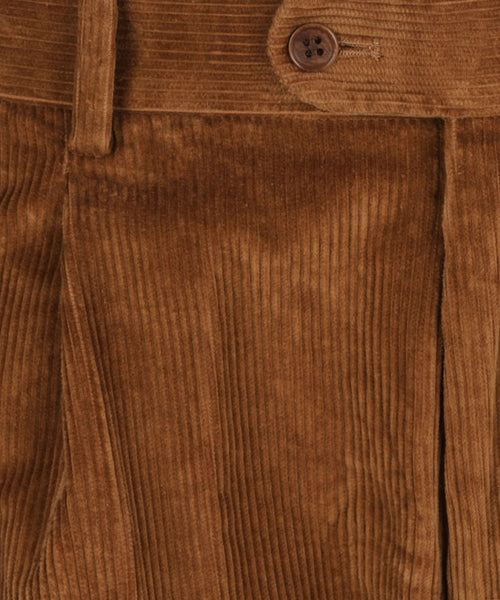 Corduroy Pants Wide Rib | Brown