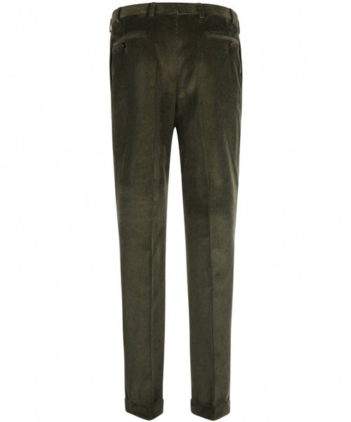 Corduroy Pants Wide Rib | Green