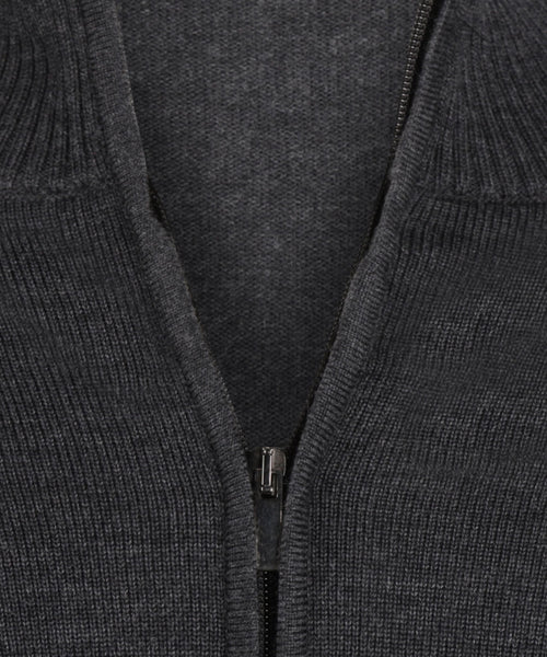 Merino Zip Vest | Anthracite Grey