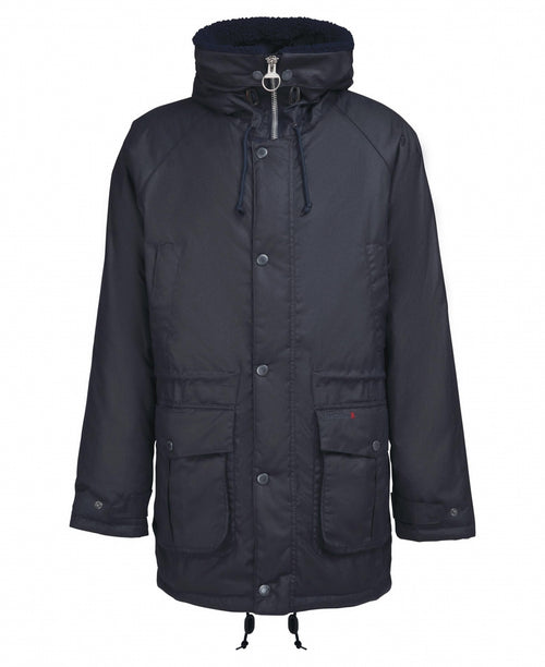 Barbour Corbridge Wax Parka Jacket | Navy Blue