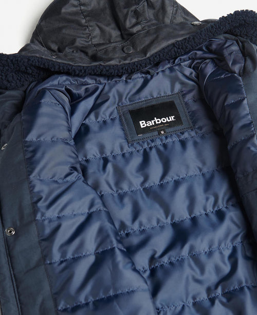 Barbour Corbridge Wax Parka Jacket | Navy Blue