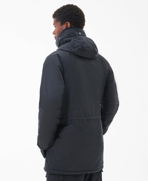 Barbour Corbridge Wax Parka Jacket | Navy Blue