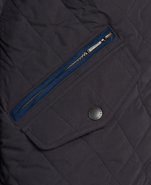 Barbour Shoveler Quilted Jacket | Navy Blue