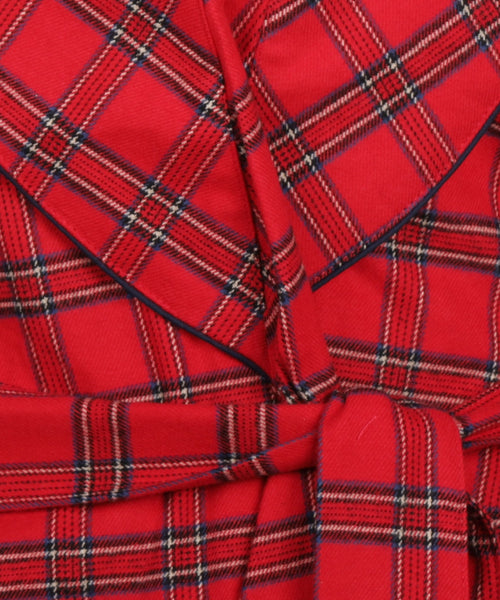 Flannel Dressing Gown | Red