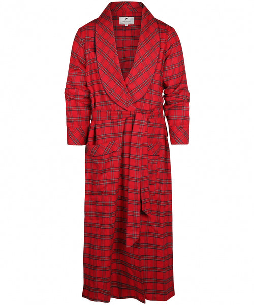 Flannel Dressing Gown | Red