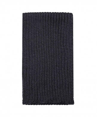 Ribbed merino sjaal | Blauw