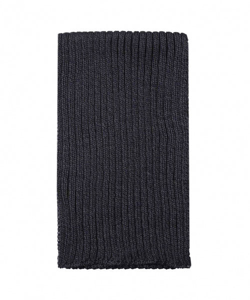 Ribbed merino scarf | Blue