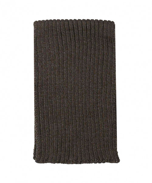 Ribbed merino scarf | Green