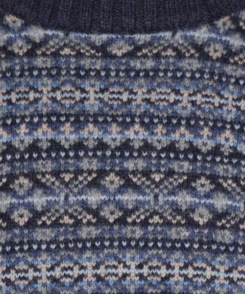 AP Round Neck Fairisle | Blue