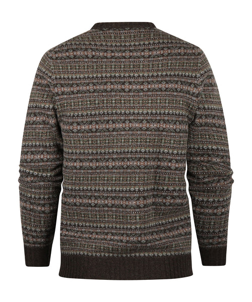 AP Round Neck Fairisle | Brown