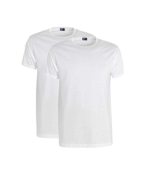 T-shirt classic 2-pack round neck | White