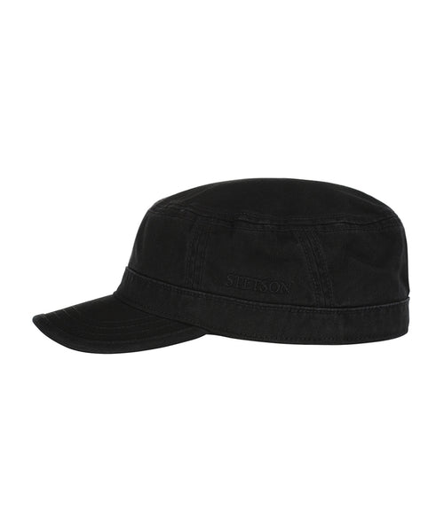 Army Cap Cotton | Zwart