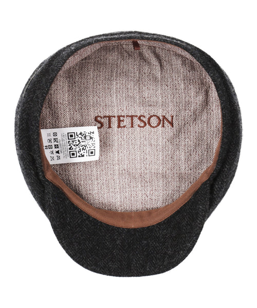 Stetson Driver Cap Herringbone | Black