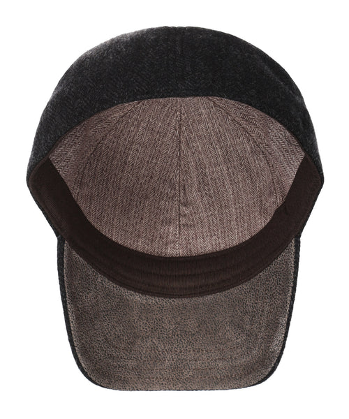 Setson Baseball Cap Herringbone | Zwart