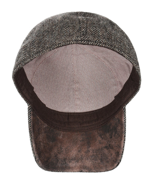 Setson Baseball Cap Herringbone | Donker Grijs Visgraat