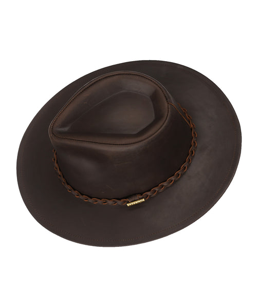 Stetson Buffalo Leather Hat | Brown