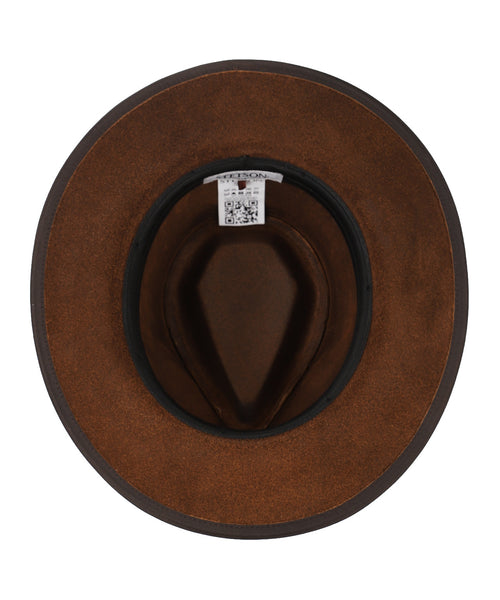 Stetson Buffalo Leather Hat | Brown