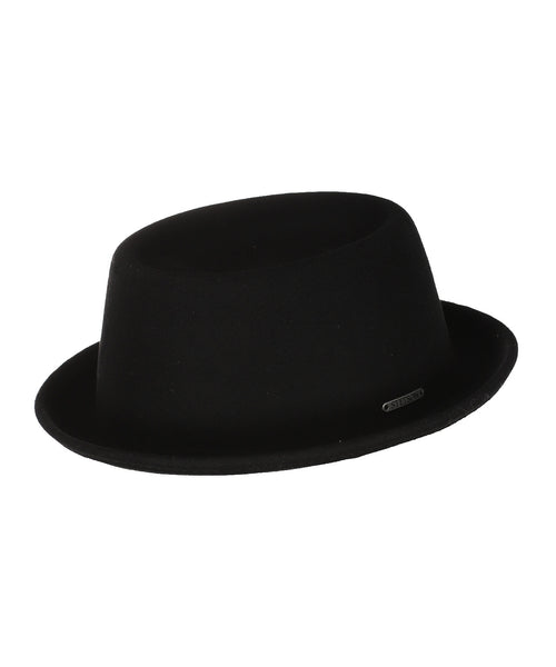 Stetson Wool Pork Pie Hat | Black