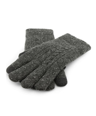 Cable Knit Glove | Anthracite Grey