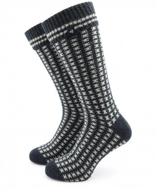 Holebrook Wool Blend Socks | Navy Blue