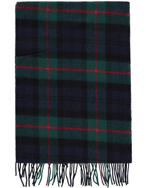 Lamswollen Sjaal Ruit | Navy Red Bottle Green Check