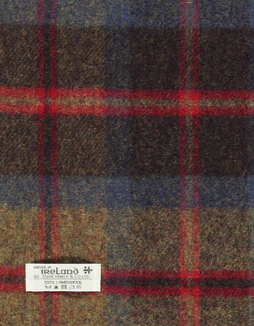 Lamswollen Sjaal Ruit | Rust Brown Red Plaid