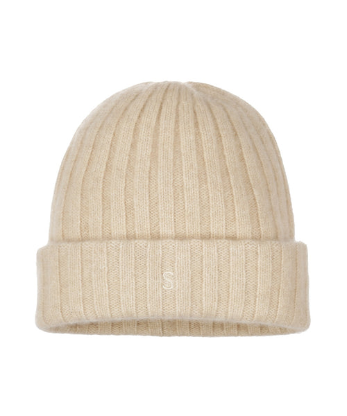 Beanie Undyed Cashmere | Beige