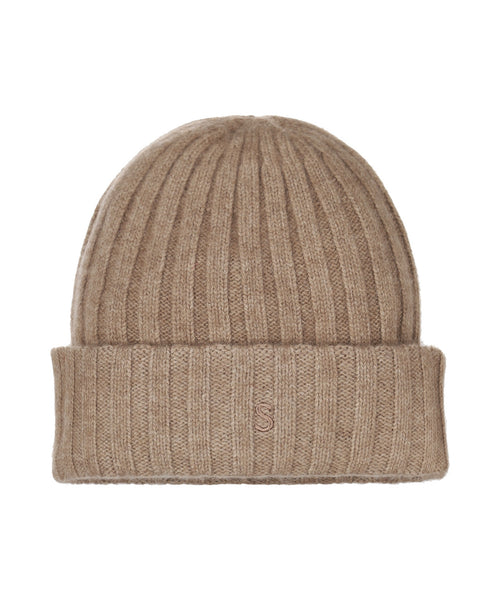 Beanie Undyed Cashmere | Brown