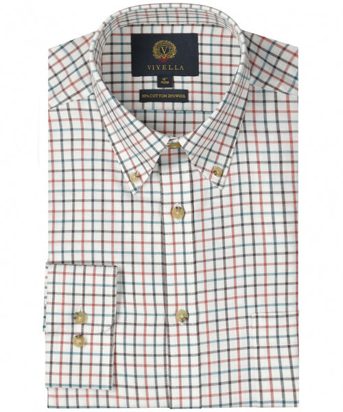 Viyella Shirt Button Down | Brown