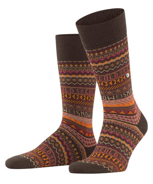 Burlington Snow Isle Men's Socks | Brown