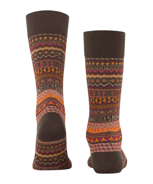 Burlington Snow Isle Men's Socks | Brown