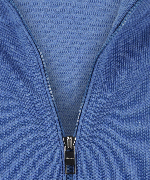 Maerz Sporty Zip Vest Merino | Blue