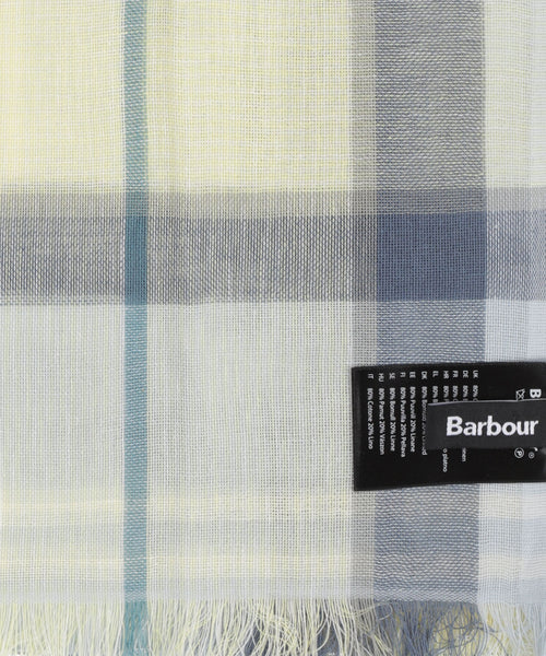 Barbour Welton Tartan Scarf | Yellow