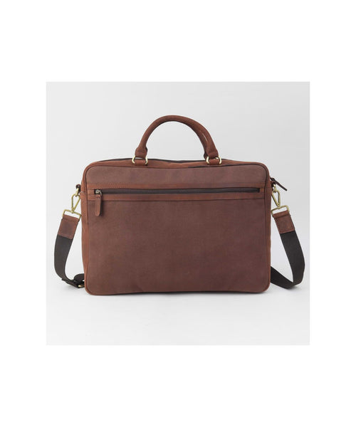 Harris Tweed Briefcase | Brown